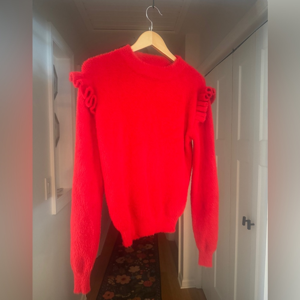 Molly Bracken Red Crew Neck Sweater